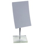 Gedy RA2018-73 Square Magnifying Mirror with Silver Finish Base